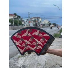 Khay gỗ quạt gấm 